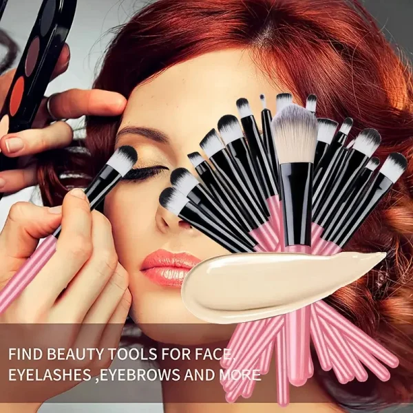 Makeup Brushes Set  Synthetic Kabuki Foundation Concealers