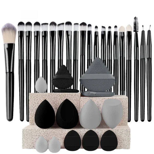 Makeup Brushes Set  Synthetic Kabuki Foundation Concealers