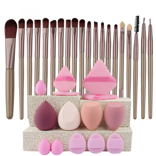 Makeup Brushes Set  Synthetic Kabuki Foundation Concealers
