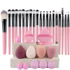 Makeup Brushes Set  Synthetic Kabuki Foundation Concealers