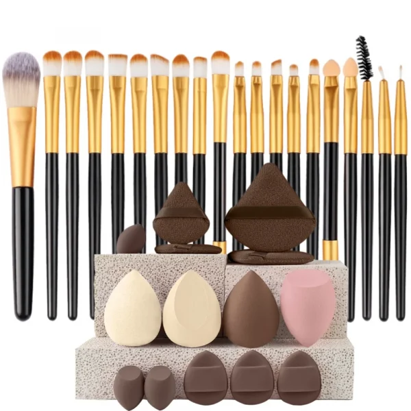 Makeup Brushes Set  Synthetic Kabuki Foundation Concealers