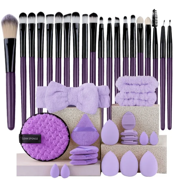 Makeup Brushes Set  Synthetic Kabuki Foundation Concealers
