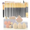 Makeup Brushes Set  Synthetic Kabuki Foundation Concealers