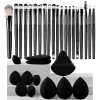 Makeup Brushes Set  Synthetic Kabuki Foundation Concealers