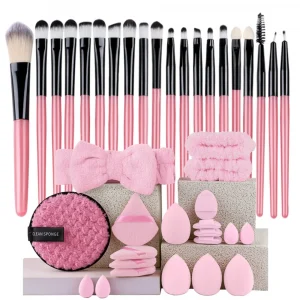 Makeup Brushes Set  Synthetic Kabuki Foundation Concealers