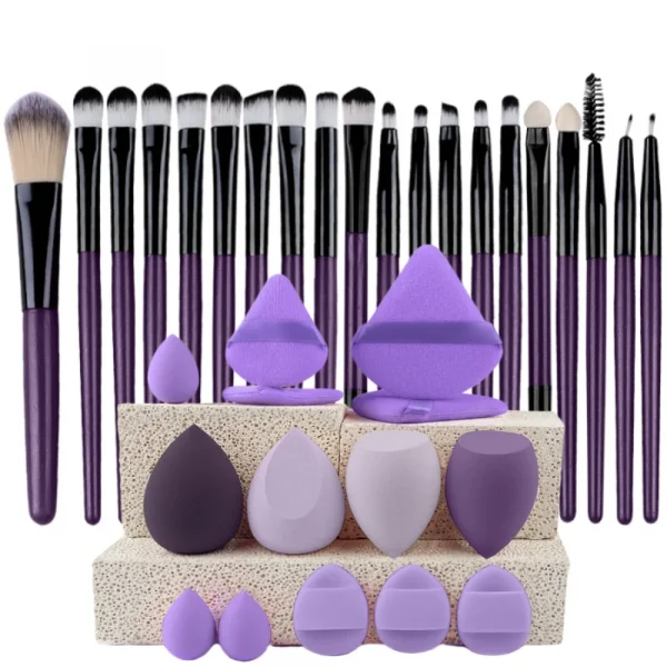 Makeup Brushes Set  Synthetic Kabuki Foundation Concealers