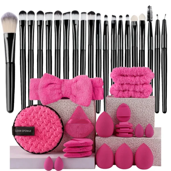 Makeup Brushes Set  Synthetic Kabuki Foundation Concealers