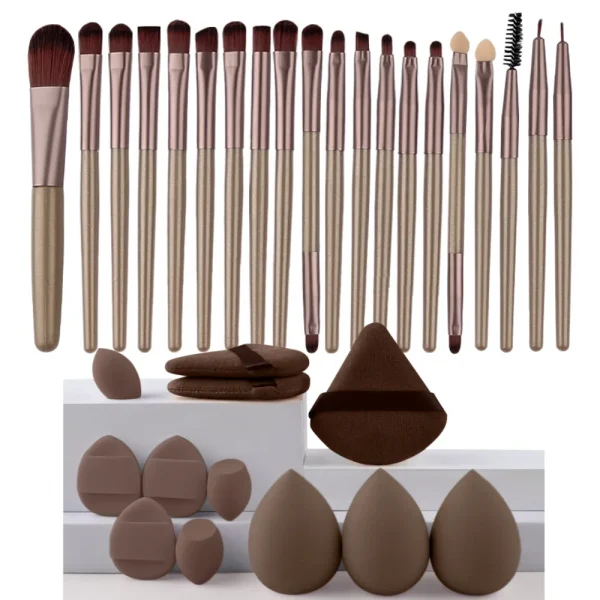 Makeup Brushes Set  Synthetic Kabuki Foundation Concealers