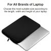 Black Laptop Bag 11 13 14 15 15.6 Inch For Lenovo Xiaomi Dell Notebook Computer Laptops Sleeve Case For Macbook Air Pro Retina