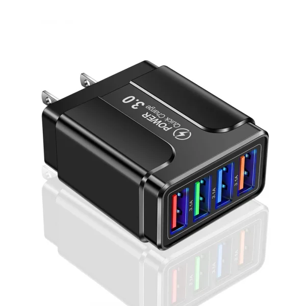 4-Port USB Wall Charger QC 3.0