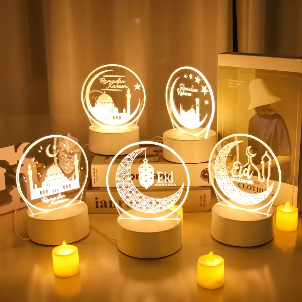 Eid Mubarak Night Light Ramadan Decoration