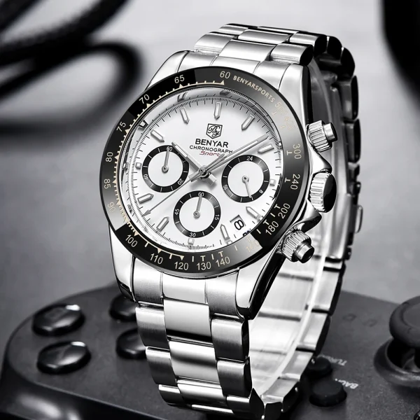 BENYAR Chronograph Male Sport Waterproof Quartz Watch