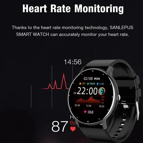 LIGE 2026 Smart Watch Women Men Ladies Gift Sport Fitness Men Watches Heart Rate Monitor Waterproof Smartwatch For Android IOS