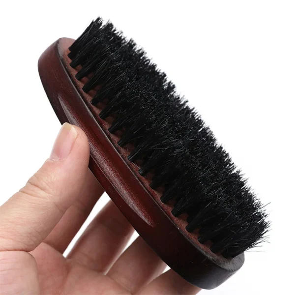 Men's Hair Beard Brush Natural Wood