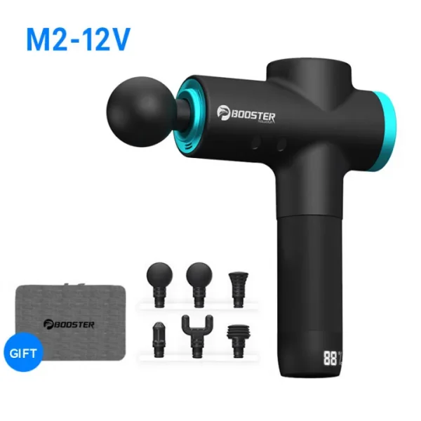 BOOSTER M2-12V LCD Display Massage Gun  Deep Muscle Massager Body Relaxation