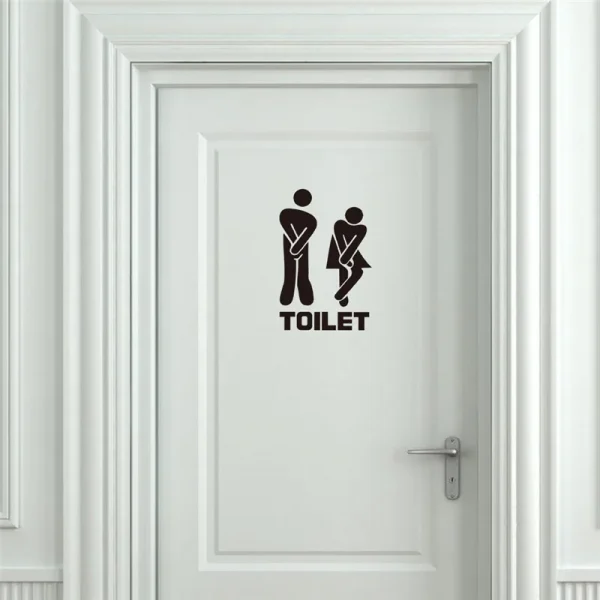 Toilet Sign Sticker