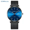 CRRJU Waterproof Slim Stylish Date Quartz Watch