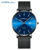 CRRJU Waterproof Slim Stylish Date Quartz Watch