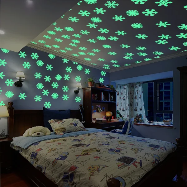 Luminous Snowflake Stickers
