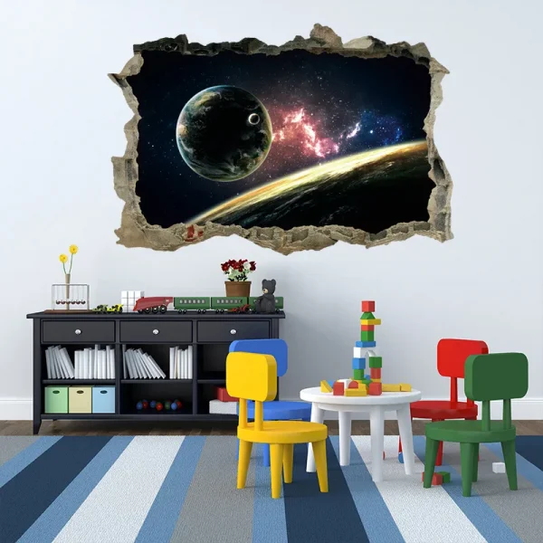 3D Star Universe Wall Sticker