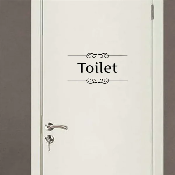 Toilet Sign Sticker