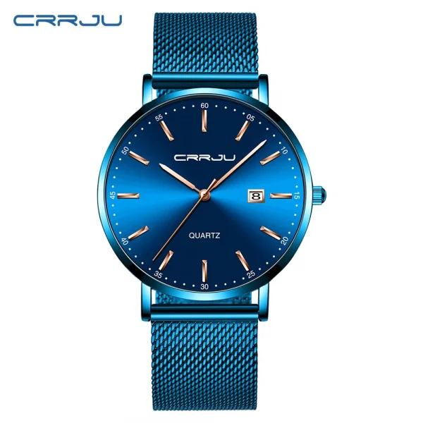 CRRJU Waterproof Slim Stylish Date Quartz Watch