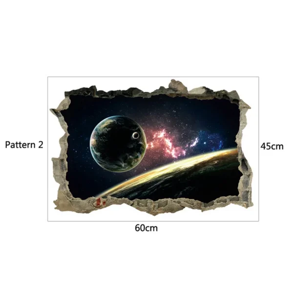 3D Star Universe Wall Sticker