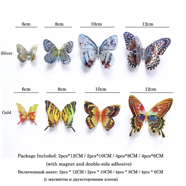 3D Butterfly Wall Stickers