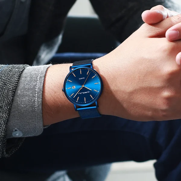 CRRJU Waterproof Slim Stylish Date Quartz Watch