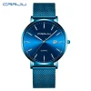 CRRJU Waterproof Slim Stylish Date Quartz Watch