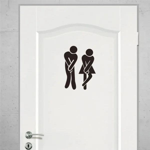 Toilet Sign Sticker