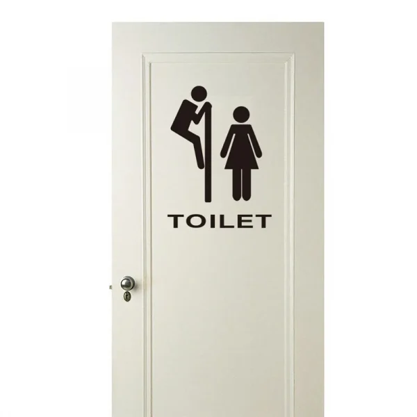 Toilet Sign Sticker