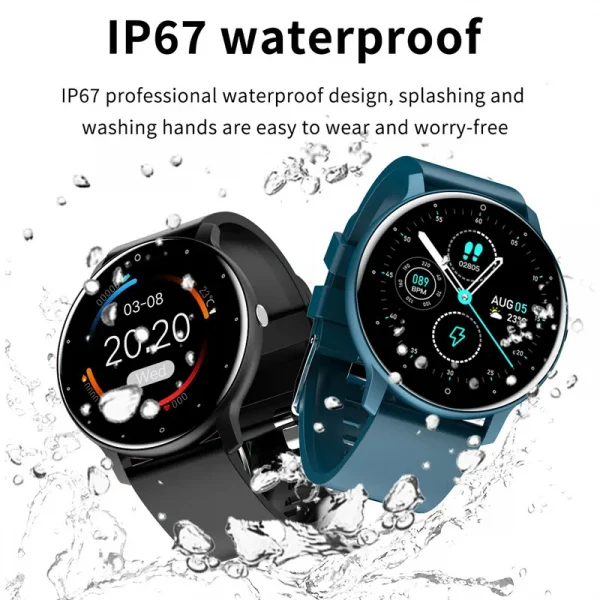 2025 Smartwatch Full Touch Screen Watches Sport Fitness Tracker IP68 Waterproof BT Call Smart Watch for Man Woman Android Phones