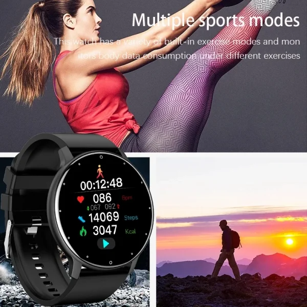 LIGE 2026 Smart Watch Women Men Ladies Gift Sport Fitness Men Watches Heart Rate Monitor Waterproof Smartwatch For Android IOS