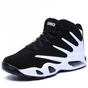 Men Basketball Shoes Comfort High top Cushion Sports Shoes Women