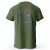 Men's Hiking Outdoor T-Shirt with Double Printed Design