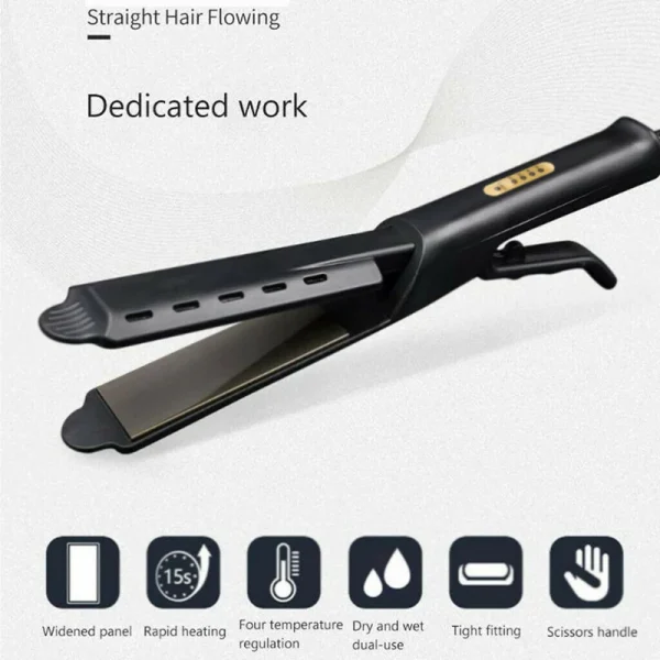 Ceramic Ionic Hair Straightener with Widen Panel