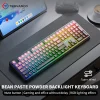 V108 Pro Bluetooth Keyboard  Wired&Wirel 2.4G Full Layout RGB Backlit Low Noise for Office gaming Membrane Keyboard