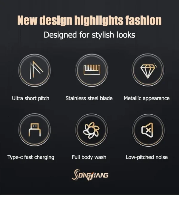 Electric Hair Cutting Machine T9 Clipper Rechargeable