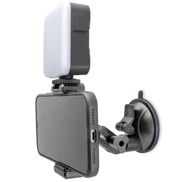 LED Selfie Light with Suction Cup Phone Mount