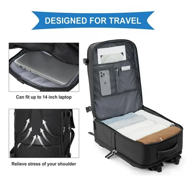 Geestock mochila para viaje Travel Backpacks Aeroplane Easyjet Cabin Bag Laptop Backpack Carry-Ons Luggage Waterproof Schoolbag