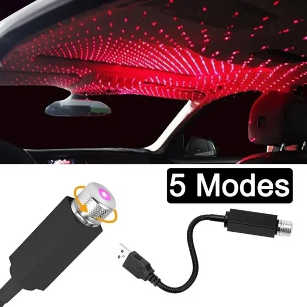 LED Car Roof Star Atmosphere Lights Projector