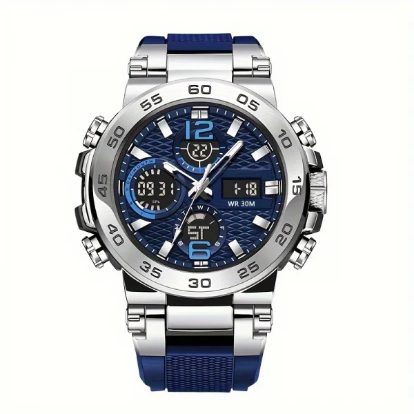 Waterproof Dual Display Sports Watch for Men