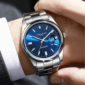 CHRONOS Waterproof Luminous Date Men Quartz Watch