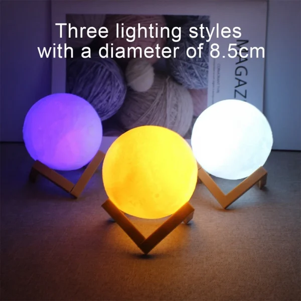 LED Moon Night Light for Bedroom Decoration
