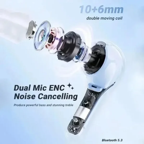 Wireless Earbuds with LED Display