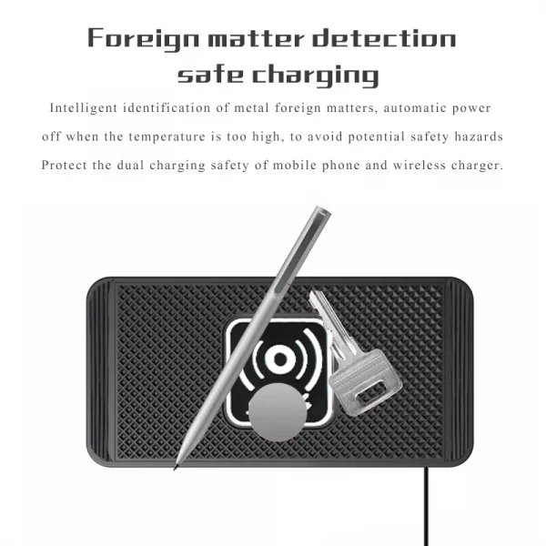 Wireless Car Charger Charging Pad 15w Non Slip Qi Fast Charger