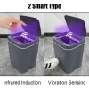 Trash Bin Intelligent Sensor Can Smart Induction for Kitchen Trash Automatic Touch Home Accessories Dustbin Bucket Paper Basket
