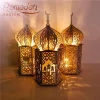 Eid Mubarak Wooden Pendant LED Candles Light