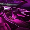 Car Interior Atmosphere Lighting LED Strip DIY Flexible With USB Auto